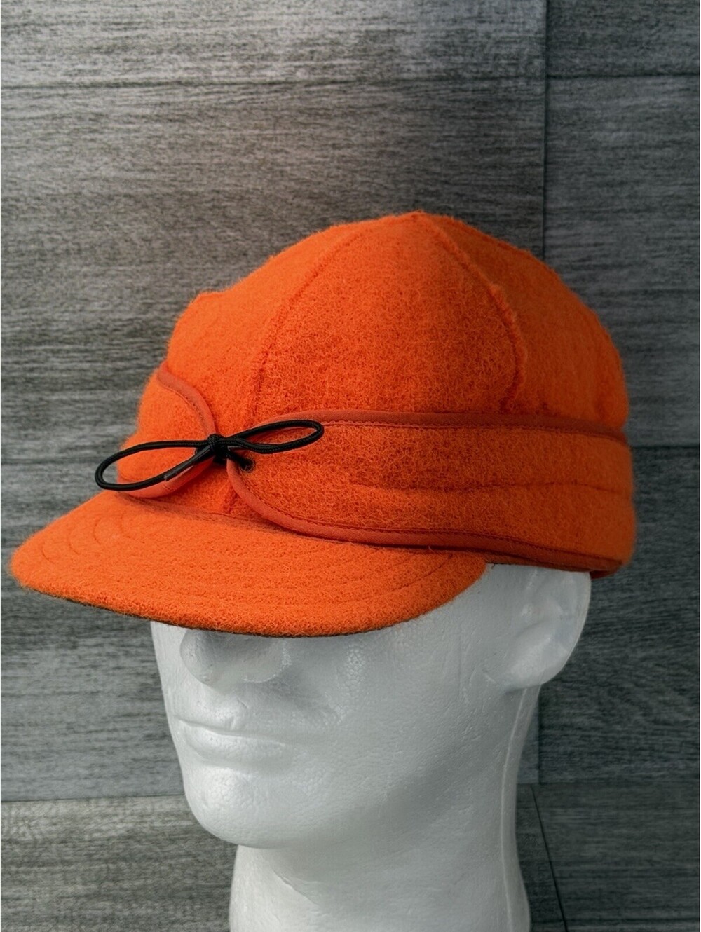Stormy Kromer GoreTex USA Made Wool 7 5/8 SK Hunter Blaze Orange Winter Hat Cap